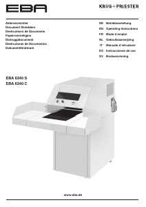 Manual EBA 6340 C Paper Shredder