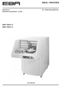 Brugsanvisning EBA 7050-3 C Makulator