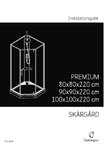 Manual Camargue Skargard Premium (100x100x220) Cabine de duche