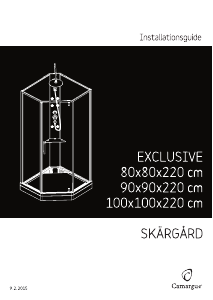 Brugsanvisning Camargue Skargard Exclusive (80x80x220) Brusekabine