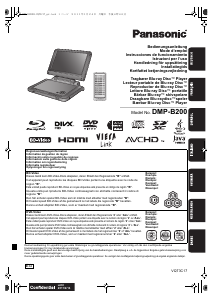 Manual de uso Panasonic DMP-B200EBK Reproductor de blu-ray