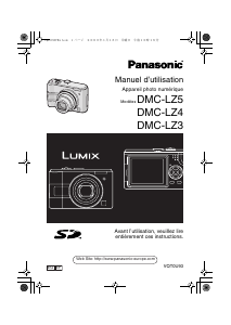 Mode d’emploi Panasonic DMC-LZ3 Lumix Appareil photo numérique