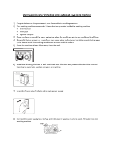 Manual AmazonBasics AB2019INWM020 Washing Machine
