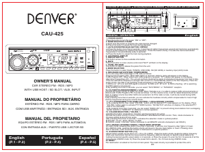 Manual Denver CAU-425 Auto-rádio