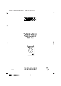 Bruksanvisning Zanussi FJE 1605 Vaskemaskin