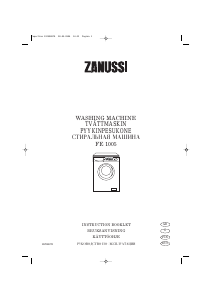 Käyttöohje Zanussi FE 1005 Pesukone