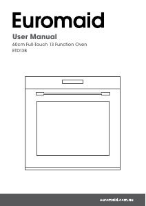 Manual Euromaid ETD13B Oven
