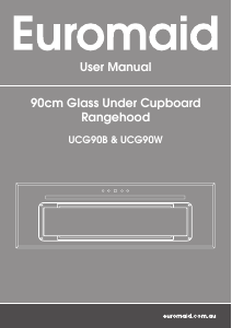 Manual Euromaid UCG90W Cooker Hood