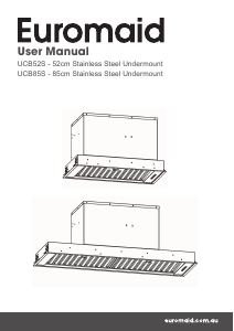 Handleiding Euromaid UCB85S Afzuigkap