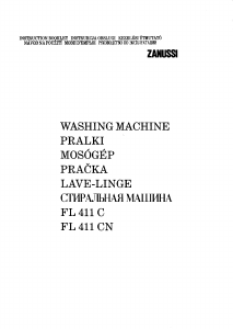 Instrukcja Zanussi FL 411 C Pralka