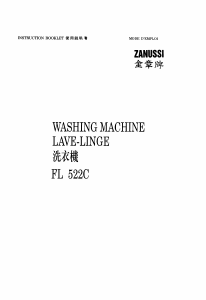 Mode d’emploi Zanussi FL 522 CN Lave-linge