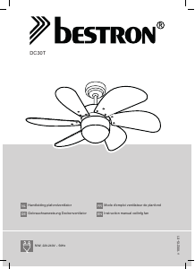 Handleiding Bestron DC30T Capri Plafondventilator