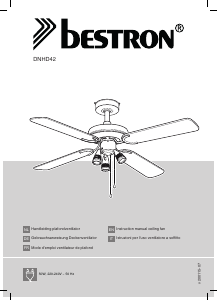 Manuale Bestron DNHD42 Ventilatore da soffitto