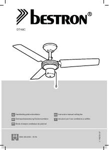 Handleiding Bestron DT48C Plafondventilator