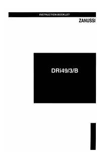 Manual Zanussi DRi49/3B Refrigerator