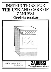 Handleiding Zanussi EC5614 Fornuis