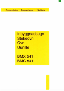 Bruksanvisning Zanussi BMC541 Ugn
