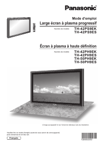 Mode d’emploi Panasonic TH-42PS9ES Moniteur Plasma
