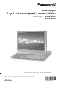 Mode d’emploi Panasonic TH-42PR10E Moniteur Plasma