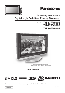 Manual Panasonic TH-37PV500B Plasma Television