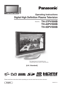 Bruksanvisning Panasonic TH-37PV500B Plasma TV