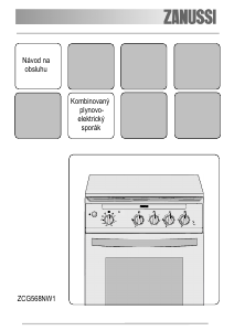 Návod Zanussi ZCG568NW1 Sporák