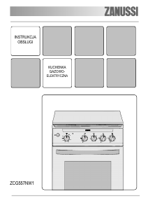 Instrukcja Zanussi ZCG557NW1 Kuchnia