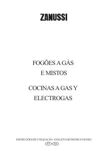 Manual de uso Zanussi ZCG602LW Cocina
