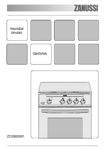 Használati útmutató Zanussi ZCG565GW1 Tűzhely