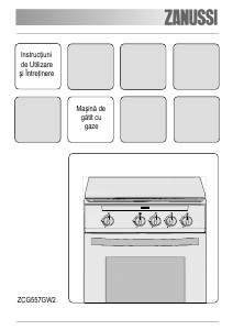 Manual Zanussi ZCG557GW2 Aragaz
