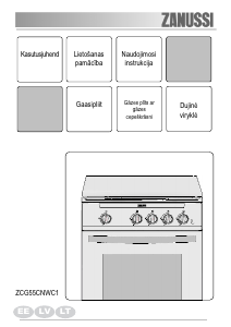 Rokasgrāmata Zanussi ZCG55CNWC1 Kombinētā plīts