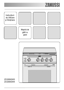 Manual Zanussi ZCG550GW3 Aragaz