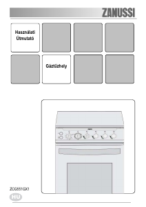 Használati útmutató Zanussi ZCG551GX1 Tűzhely