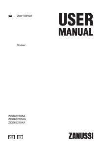 Manual Zanussi ZCG63210WA Range