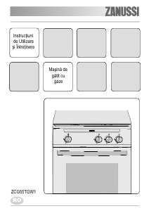 Manual Zanussi ZCG55TGW1 Aragaz