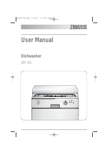 Manual Zanussi ZDF221X Dishwasher