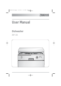 Bruksanvisning Zanussi ZDF221X Diskmaskin