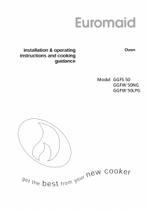 Handleiding Euromaid GGFW50 Fornuis