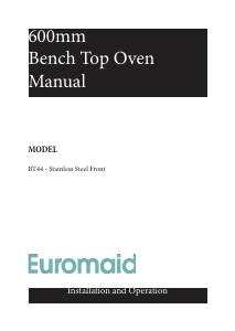 Manual Euromaid BT44 Oven
