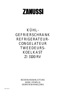 Bedienungsanleitung Zanussi ZI3100RV Kühl-gefrierkombination