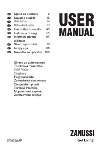 Instrukcja Zanussi ZFC 622 WAP Zamrażarka