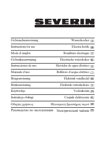 Manual de uso Severin WK 3482 Hervidor