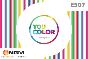 Mode d’emploi NGM You Color E507 Téléphone portable