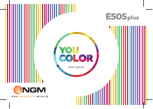 Bruksanvisning NGM You Color E505 Plus Mobiltelefon