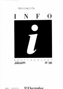 Käyttöohje Zanussi ZF163T Jääkaappi