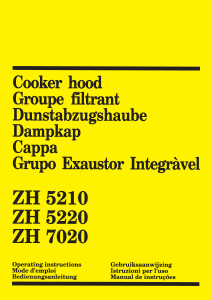Manuale Zanussi ZH5220X Cappa da cucina