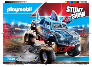 Bruksanvisning Playmobil set 70550 Racing Stuntshow monstertruck haj