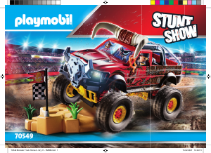 Manual Playmobil set 70549 Racing Stunt show bull monster truck