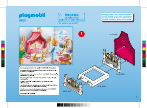 Brugsanvisning Playmobil set 9889 Fairy Tales Kunglig sängkammare
