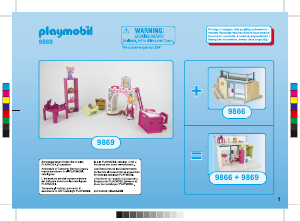 Manual Playmobil set 9869 Fairy Tales Quarto das princesas